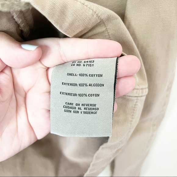 Levi's Hooded Crop Preppy Field Utility Cotton Jacket Khaki XL NWT - Picture 10 of 13